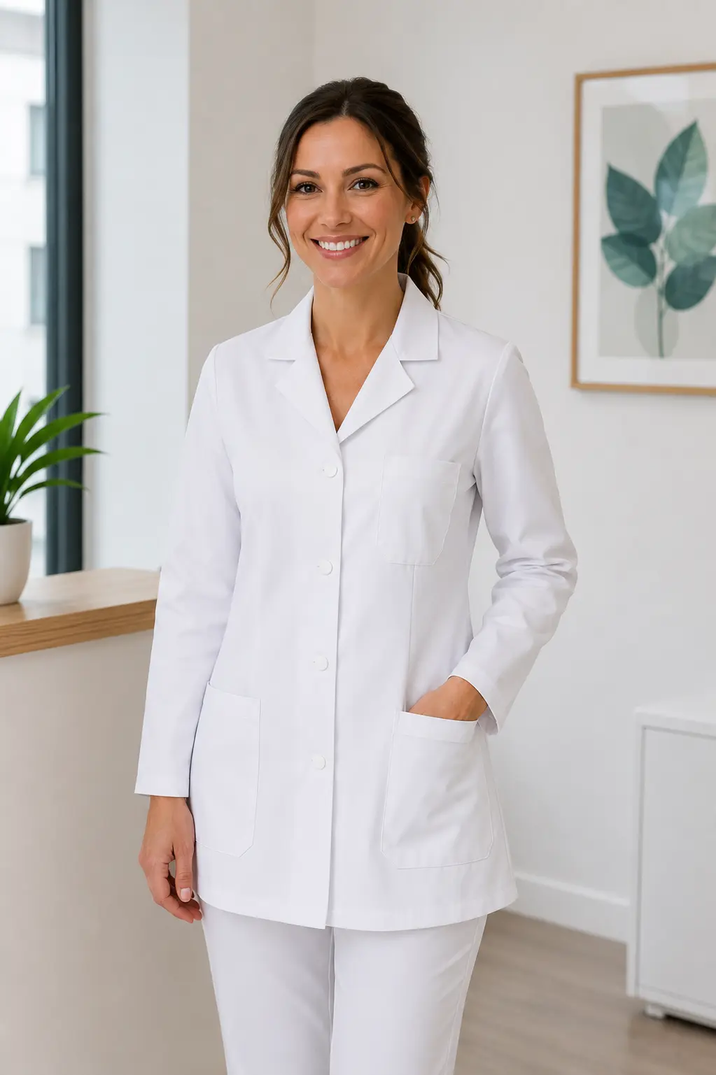 Blouse médicale manches longues